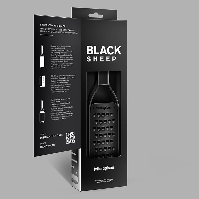 Black Sheep Extra Coarse Grater, Black-4