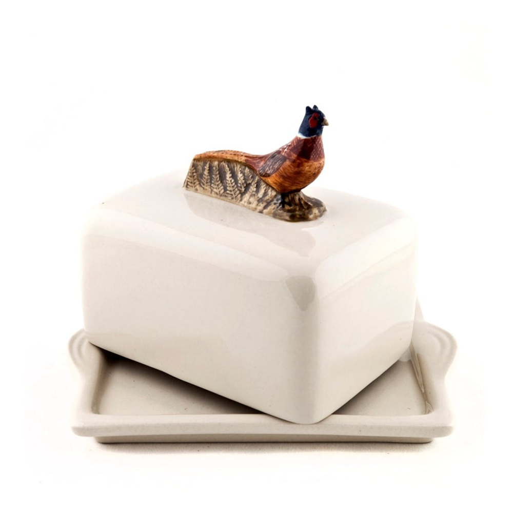 Pheasant Butter dish, L11.5 x D9 x H10.7cm-0