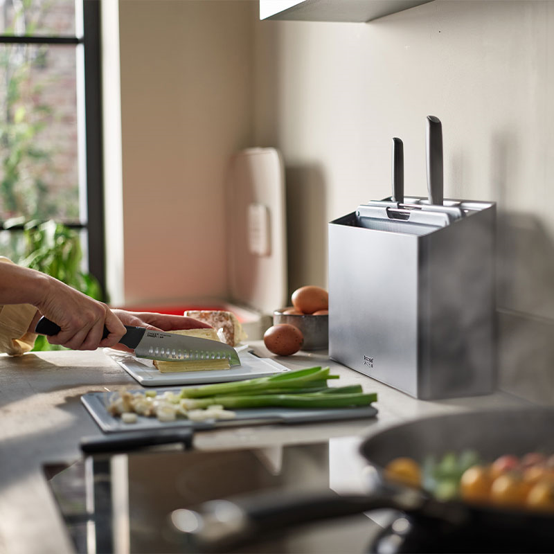 Folio Plus 8 Piece Knife & Chopping Board, Sky-2