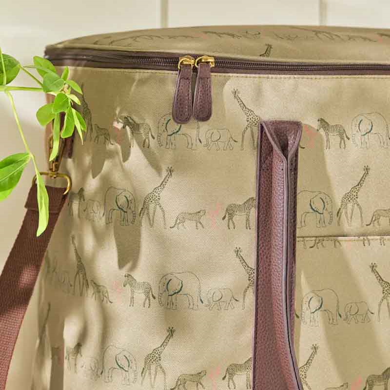 Animals of the Savannah Picnic Bag, Tan-3