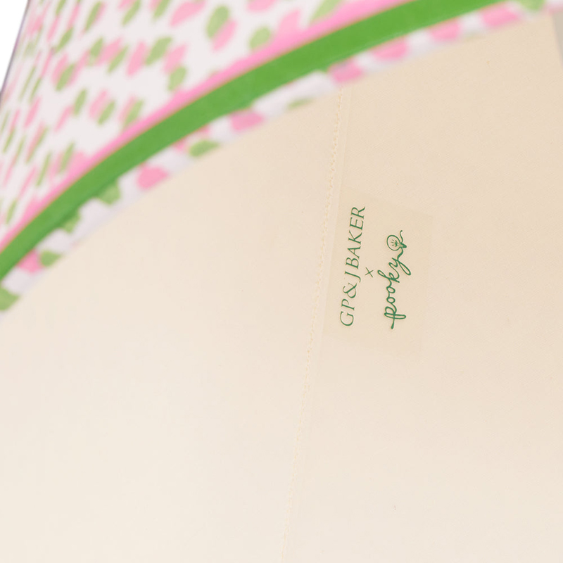 Empire Straight Shade Polka Dot Paper By GP & J Baker, 30cm, Pink/Green-6