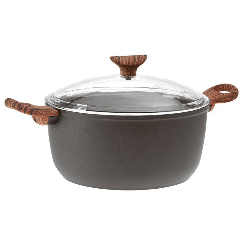 Rock & Rose Saucepot, D24cm, Black-0