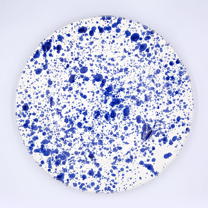 Splatter Dinner Plate, D24cm, Blueberry-2