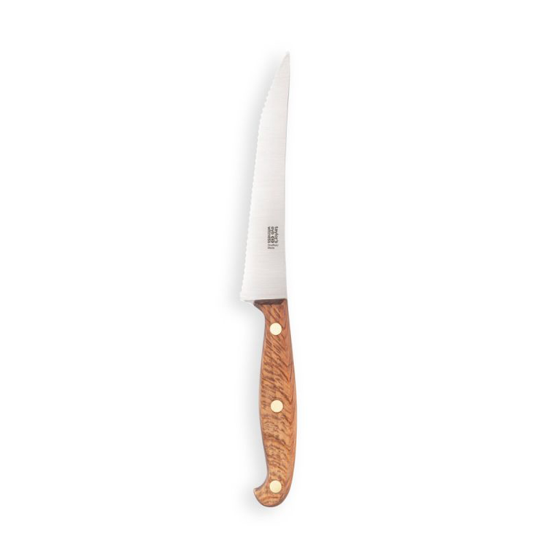 Heritage Oak Scalloped Utility Knife, 13cm-1