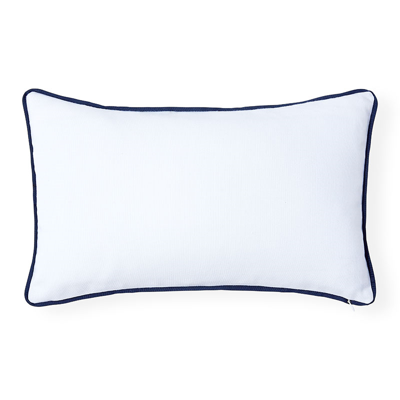 Postiano Outdoor Cushion, 31 x 51cm, Navy/Ivory-1