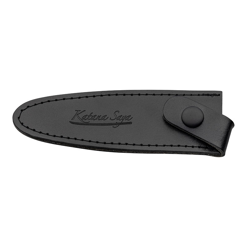 Katana Saya Pakkawood Utility Knife, 12cm Damascus Blade-2