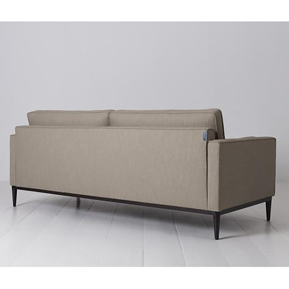 Model 02 3 Seater Linen Sofa, Pumice-3