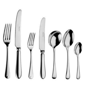 7 Piece Place Setting, Old English Stainless Steel-0