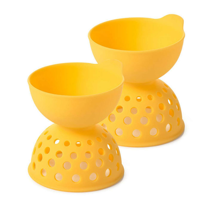 2-piece silicone egg poaching set-0