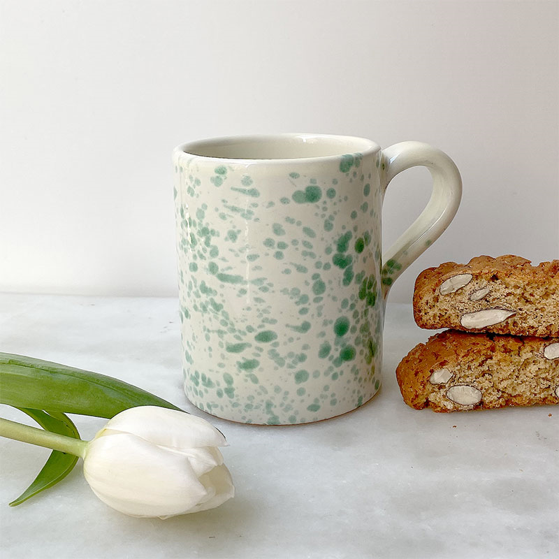 Splatter Mug, H10cm, Pistachio-1