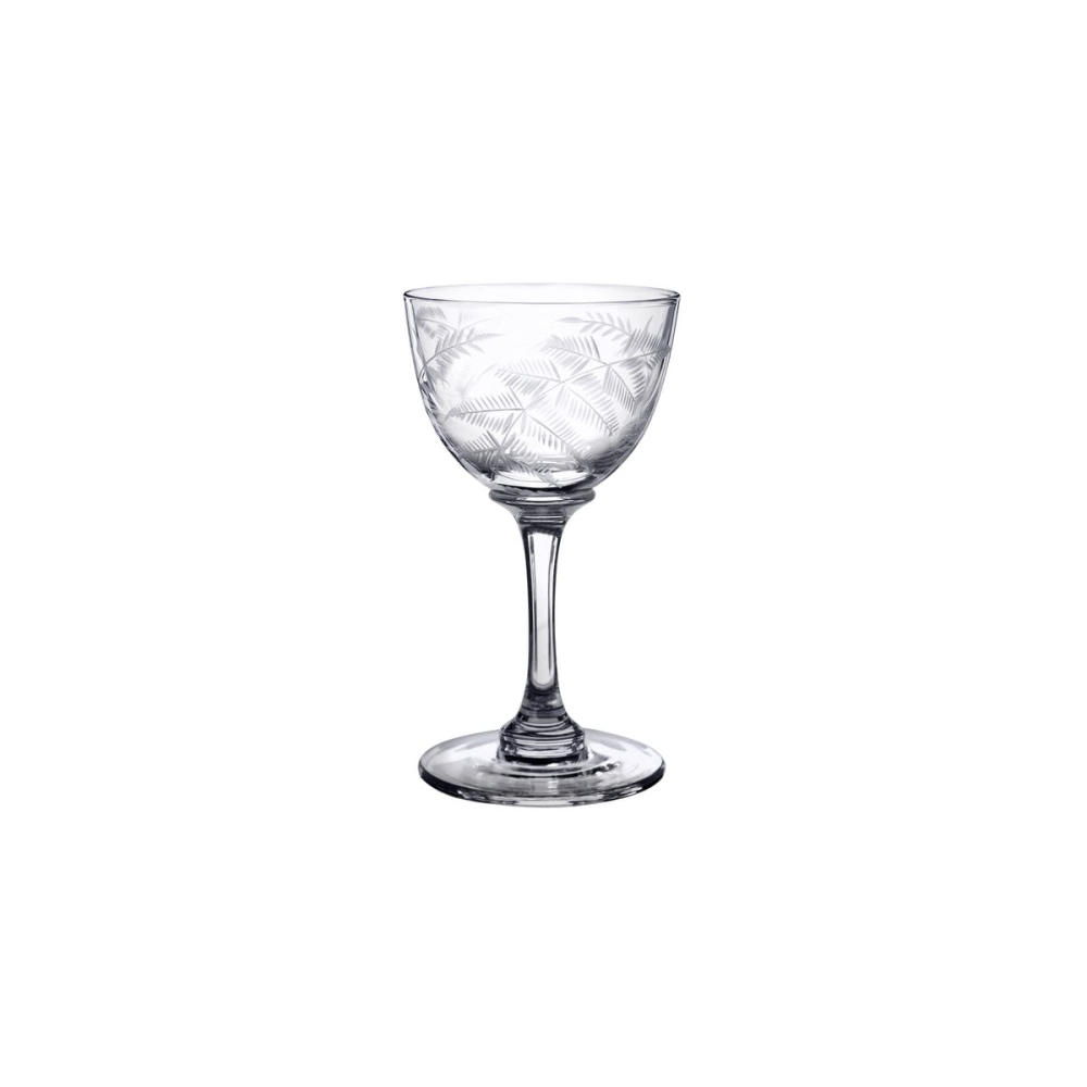 Fern Set of 6 liqueur glasses, 80ml, Crystal-0