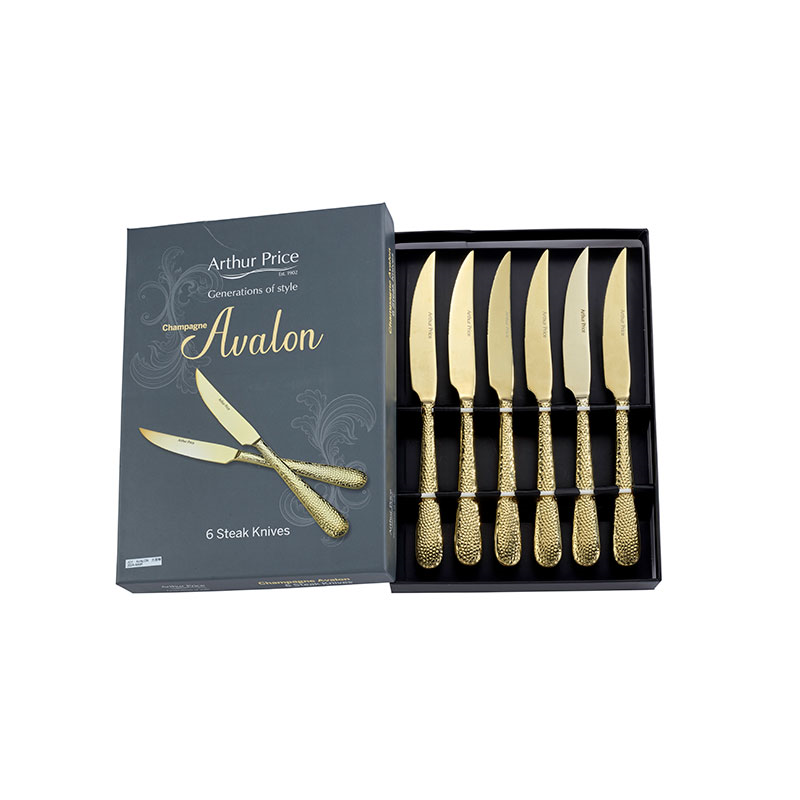 Avalon Steak Knives, L24cm, Champagne-0