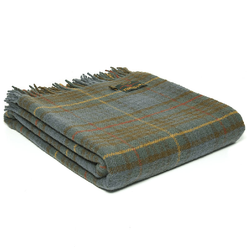 Pure New Wool Throw, Tartan, Ant. Hunting Stewart-0