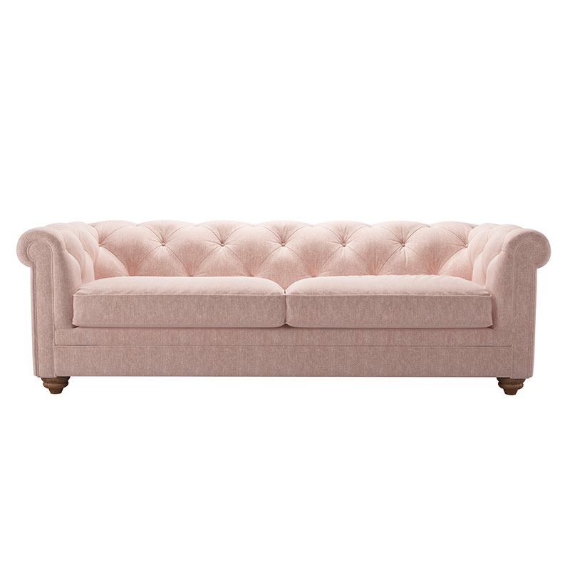 Patrick Three Seater Sofa, Pavilion Pink-0