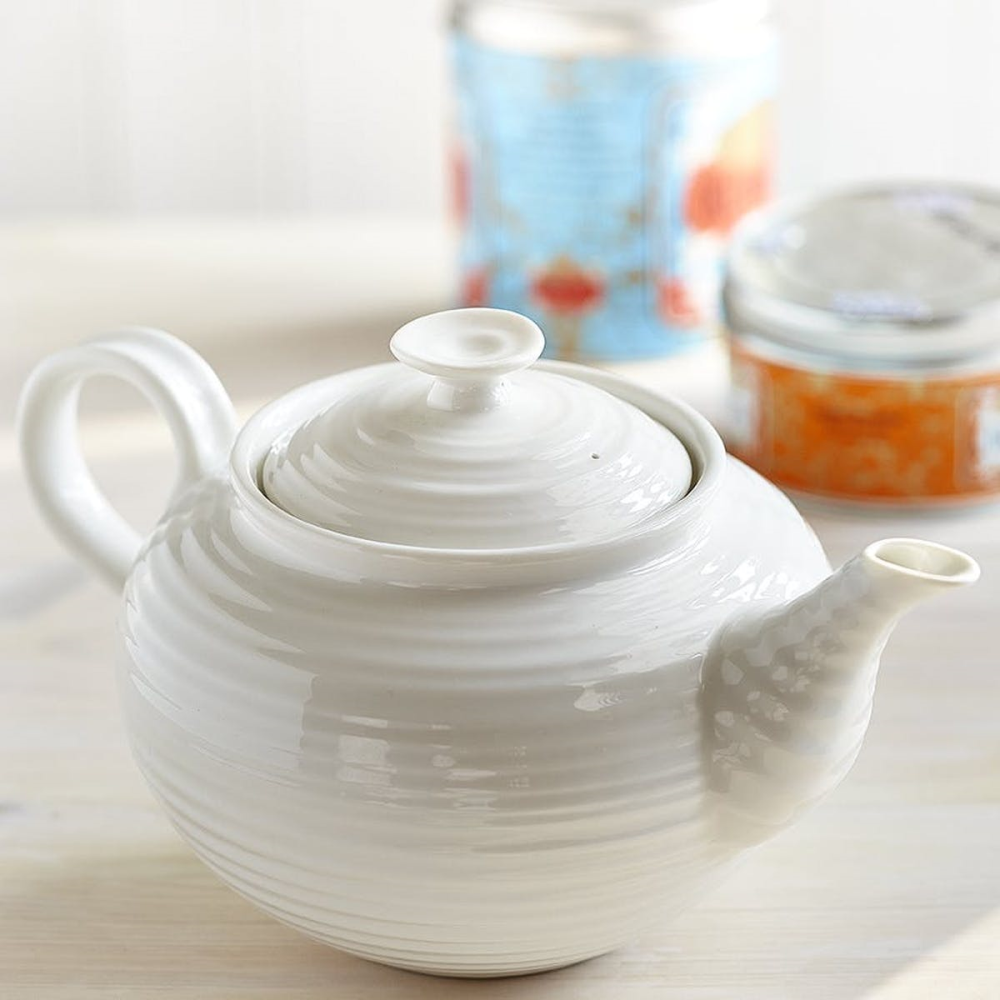 Ceramics Teapot, 1.13 litre, White-1