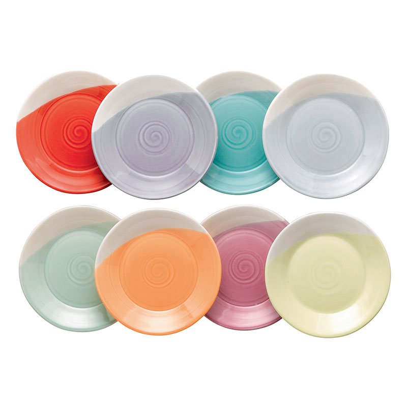 1815 Brights Set of 8 tapas plate, 16cm, Mixed Colours-0