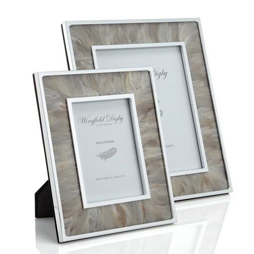 Feather and Glass Photo Frame, 8x10", Duck-0