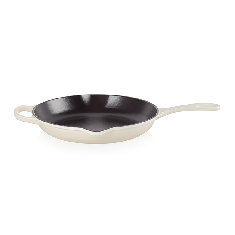 Signature Cast Iron Round skillet, 26cm, Meringue-0