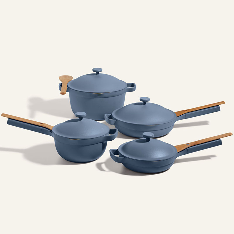 Cookware Pan Set, Blue Salt-0