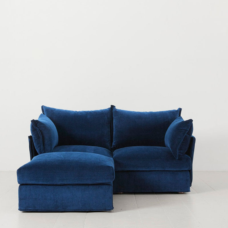 Model 06 2 Seater Sofa With Chaise, Navy-0