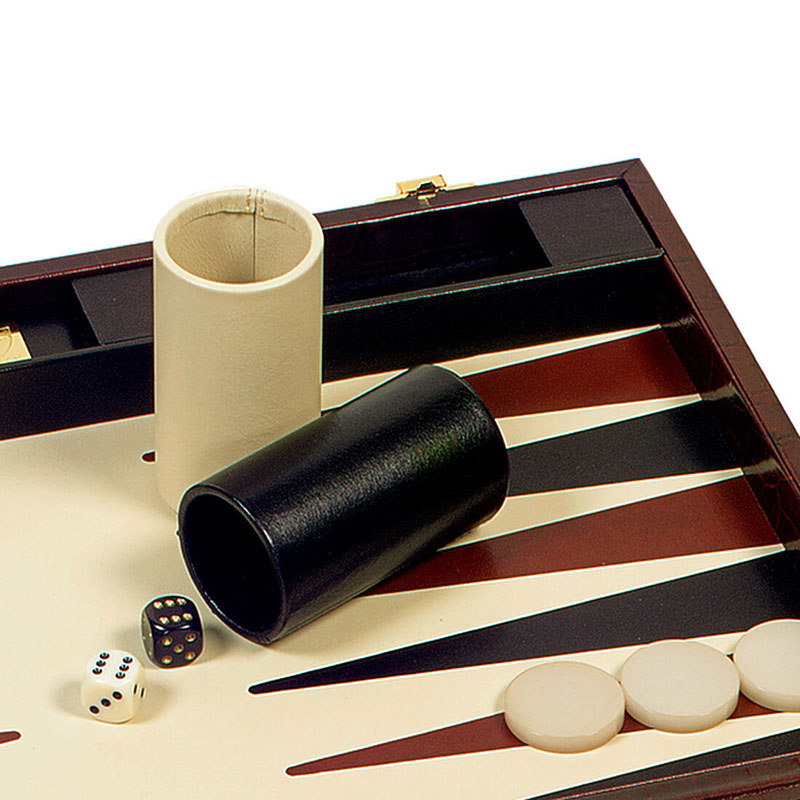 Backgammon Set, L45 x W30cm, Amazon Brown Croc-2