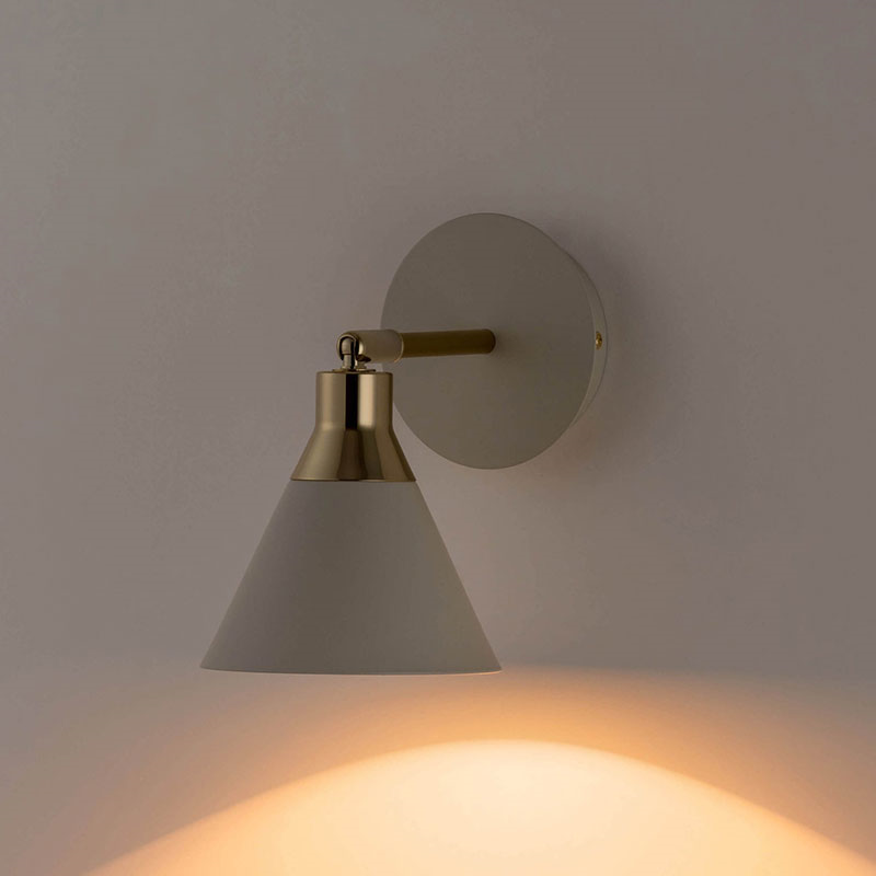 Cone Wall Light, H13.5cm, Sand-4