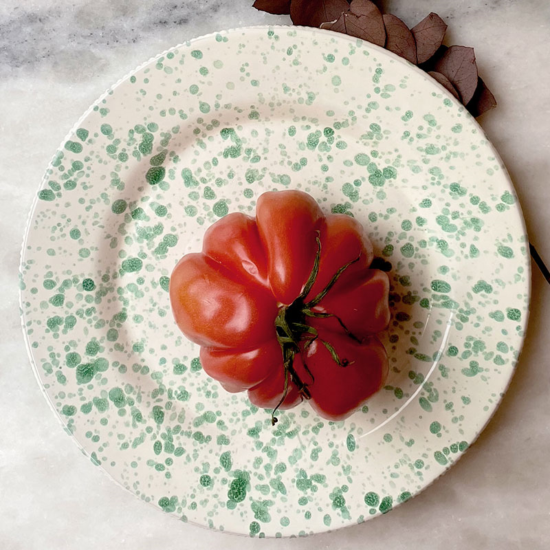 Splatter Dinner Plate, D24cm, Pistachio-1