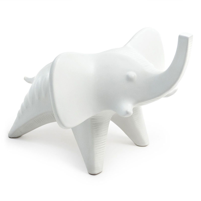 Elephant Menagerie, 34cm, White-1