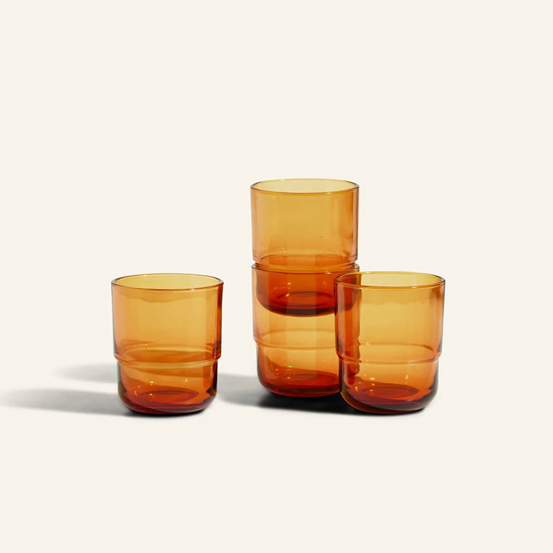 Short Night & Day Set of 4 Glasses, 350ml, Sunset-0