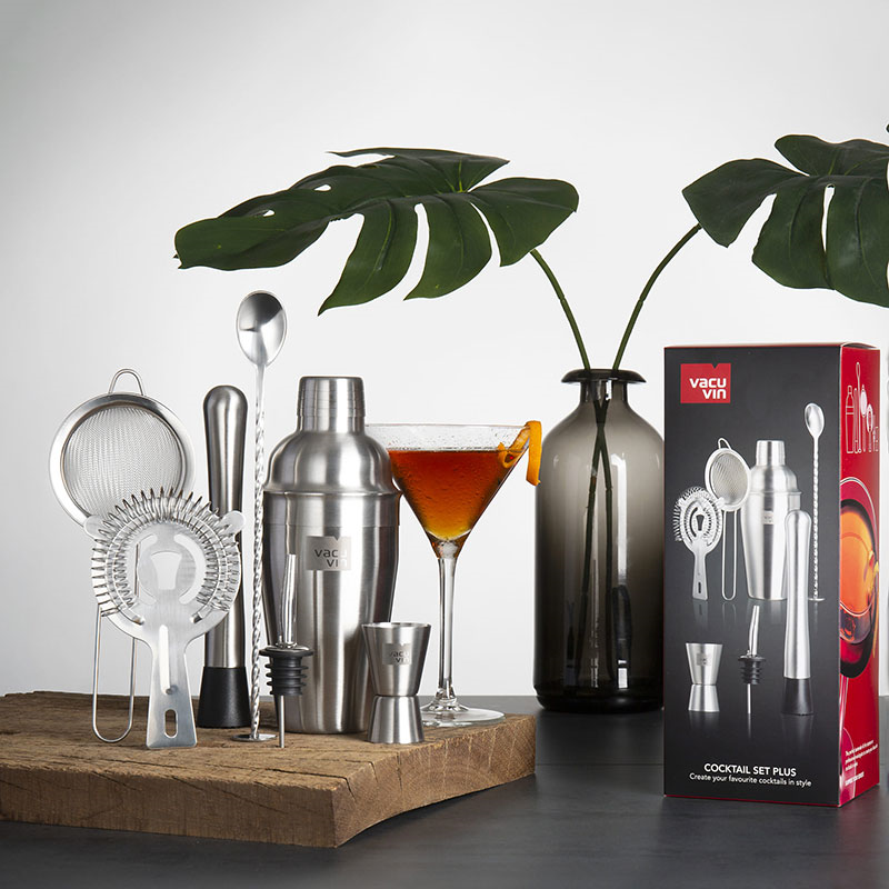 7 Piece Cocktail Set, Steel-0