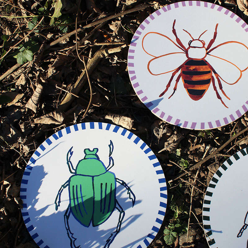 Bee Placemat, D28cm, Multi-6