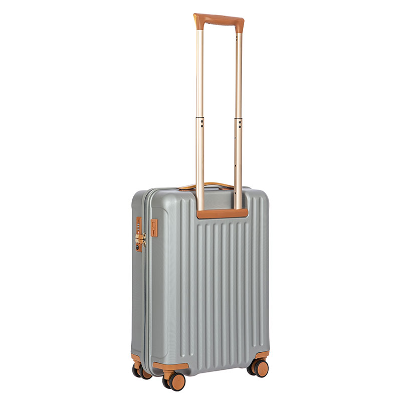 Capri Carry-on Suitcase, H55 x L38 x W23cm, Silver-4