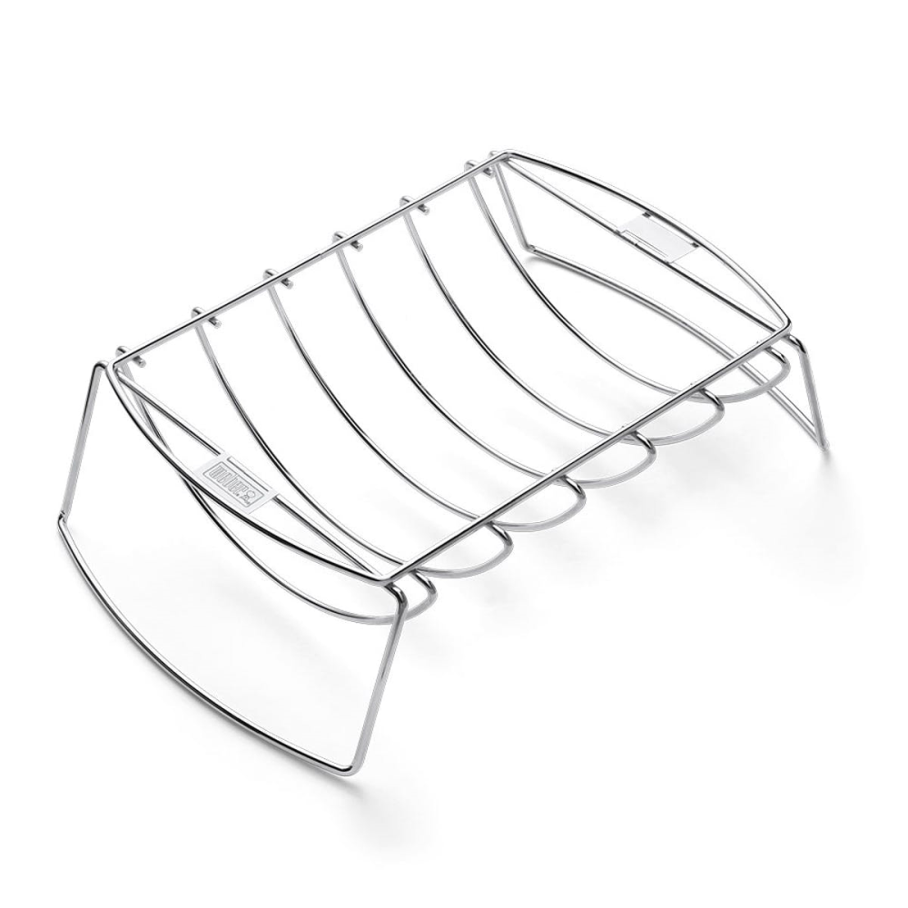 Rib rack and roast holder, Silver-2