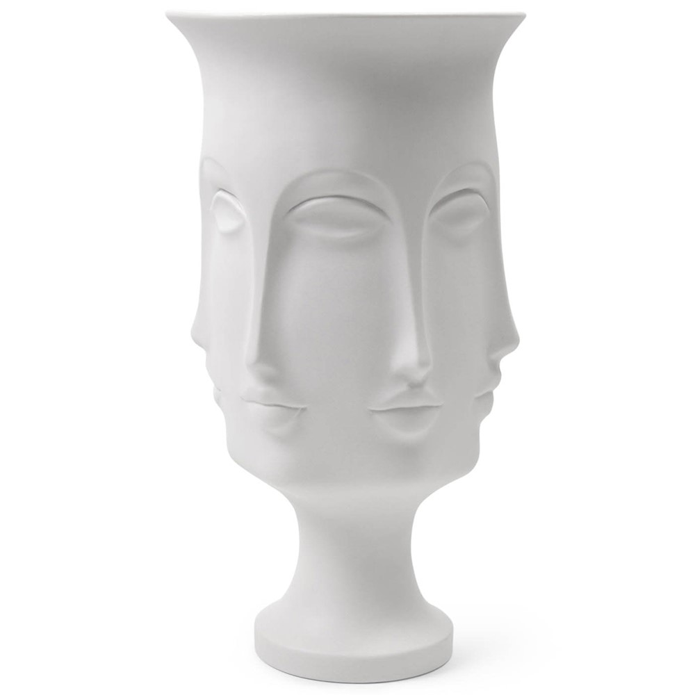 Muse Dora Maar Vase, H38cm, White-4