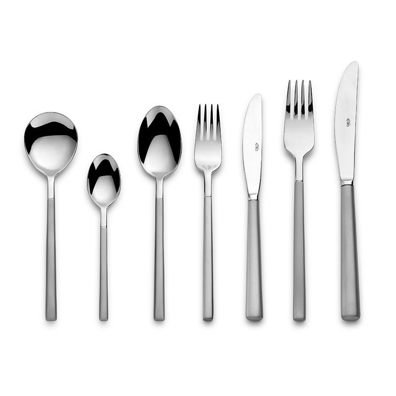 Sandtone 44 Piece Cutlery Set With Canteen, Satin Finish-0