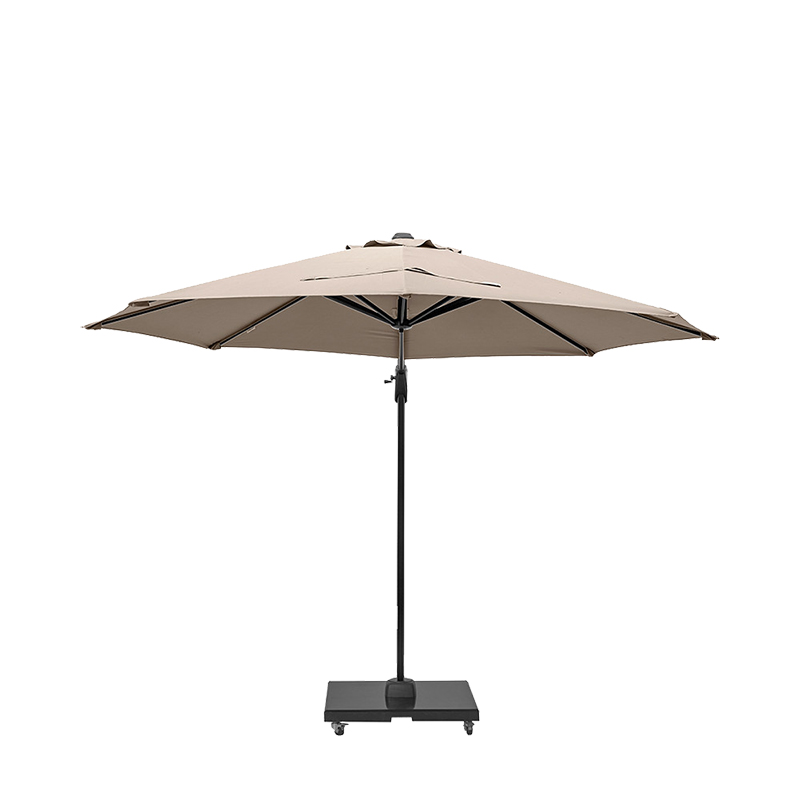 Voyager T1 Round Parasol, 3m, Taupe-2