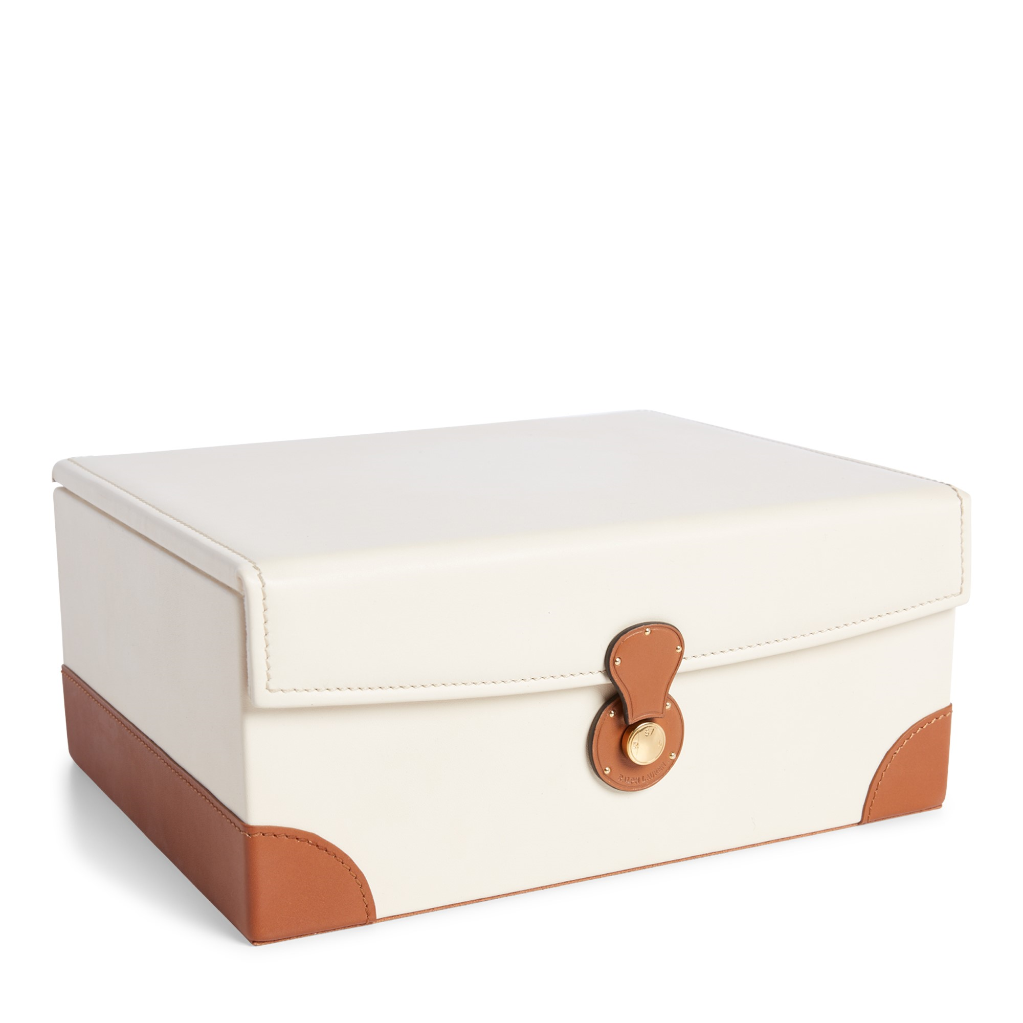 Ryan Box, Cream/Saddle | The Wedding Present Company