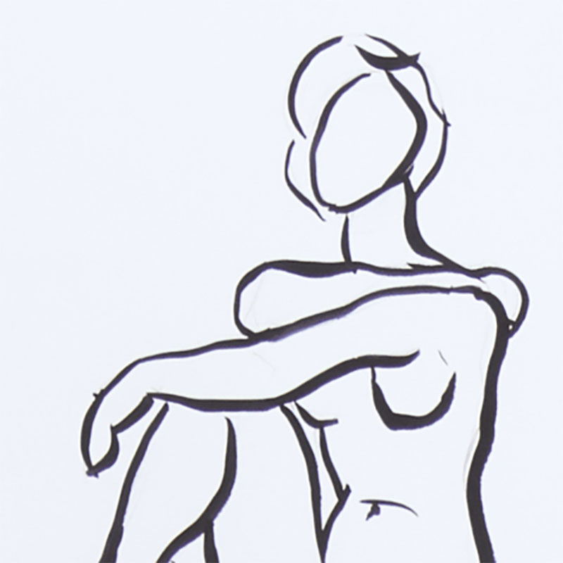 Sketch Seated III Print-1