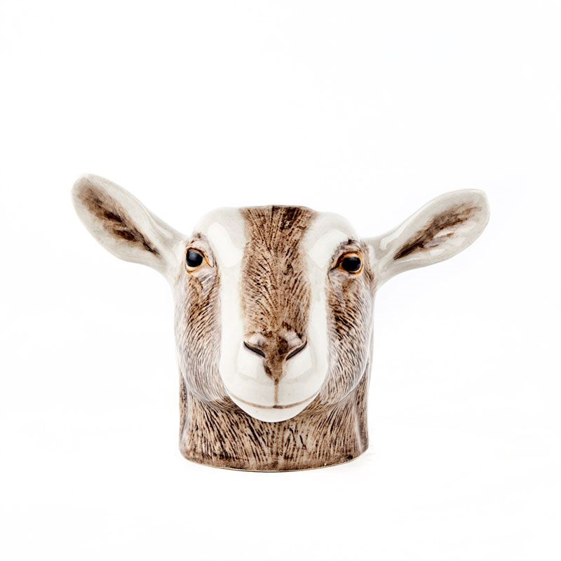 Goat Egg Cup, H9cm, Brown-3