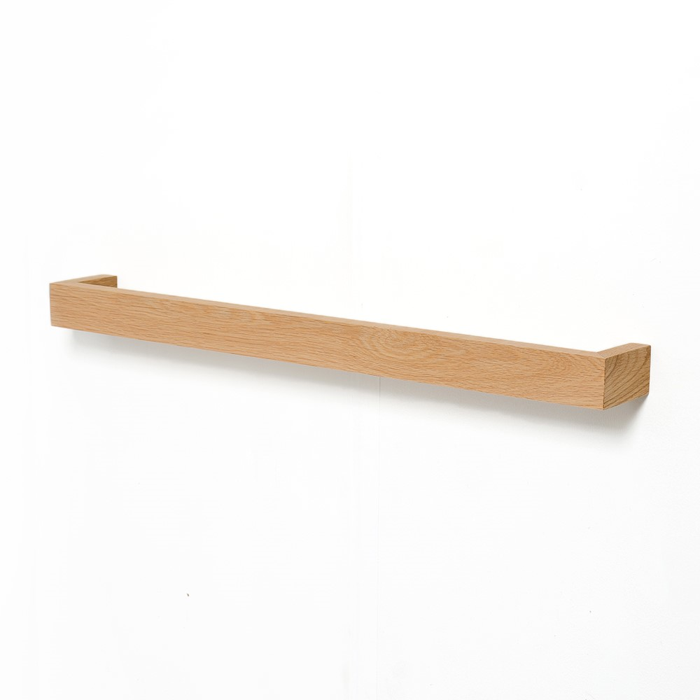 Slimline Towel rail, H5 x W72 x D9cm, Oak-1