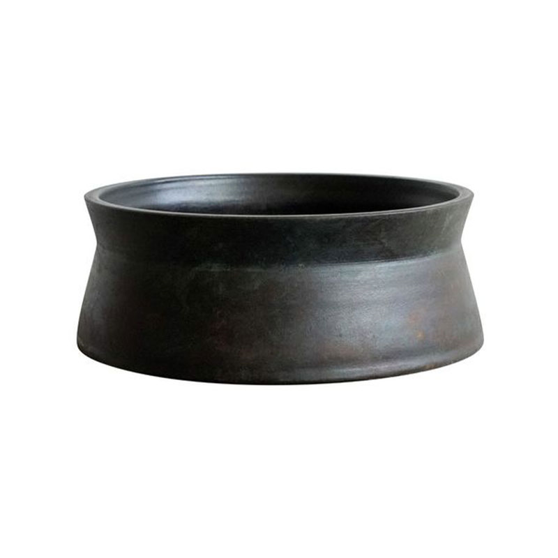 Kew Eclectic Orangery Handthrown Statement Bowl, D30cm, Bronze-2