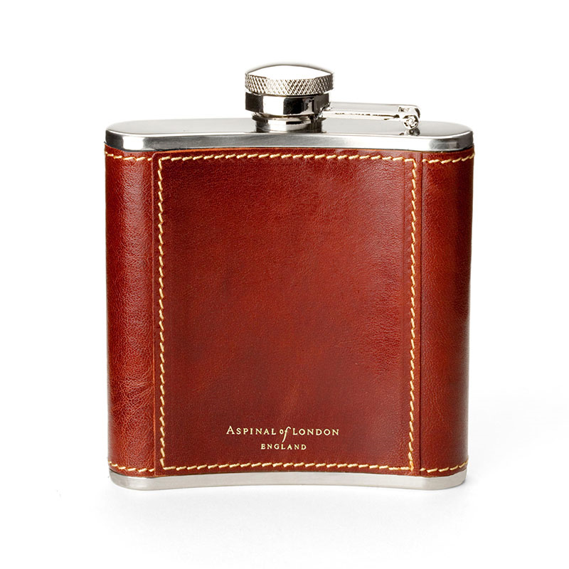 Classic Hip Flask, H11.5 x W9.5cm, Cognac-0