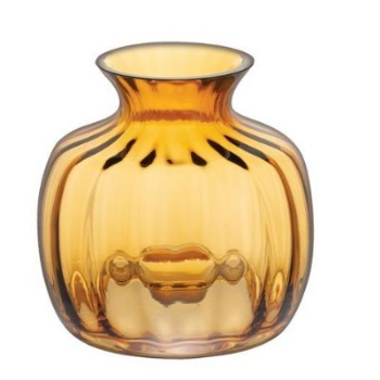 Vase, Cushion, Amber, Small, 12.8cm-0