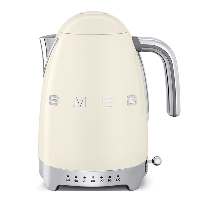 50's Retro Kettle with 7 temperature settings, 1.7 litres, Cream-0