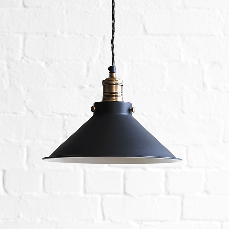 Dexter Pendant Light in Ash Black, Larger-0