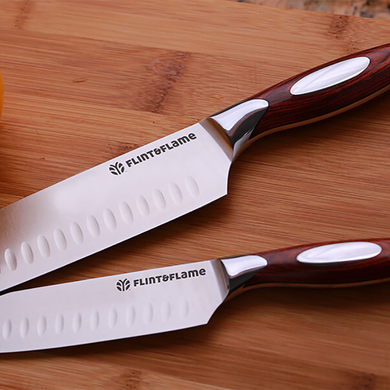 Santoku Knife Set, Rosewood, 2 piece-2