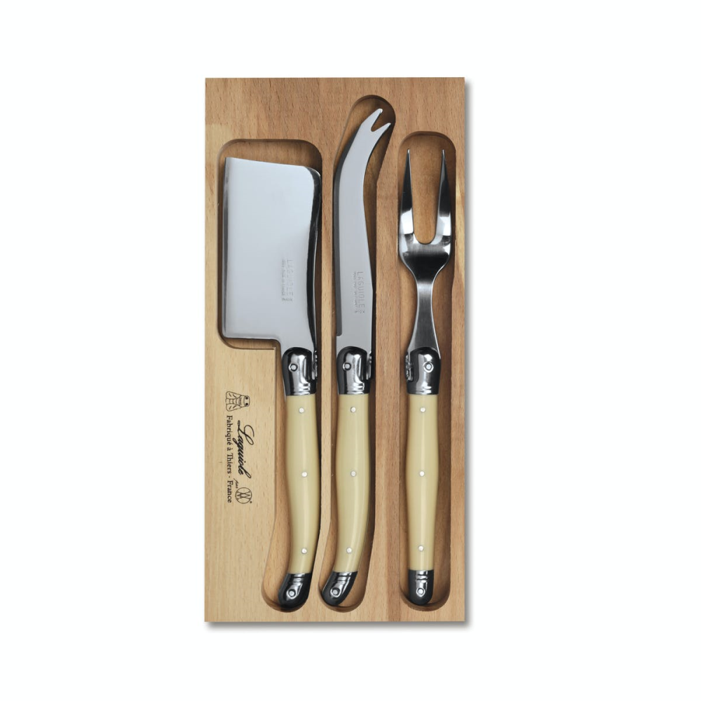 Cheese Knife Set, Ivory Handle-0