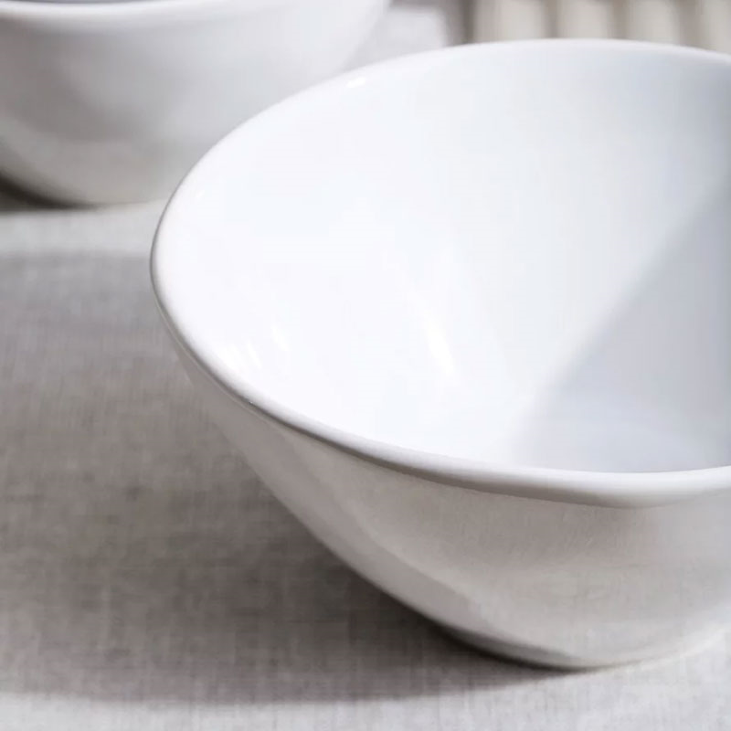 Portobello Set of 6 Cereal Bowls, D15cm, White-3