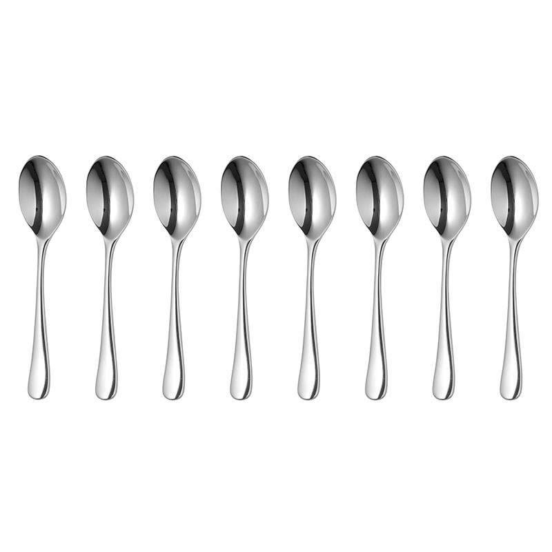 Radford Set of 8 Espresso Spoons, Stainless Steel-0