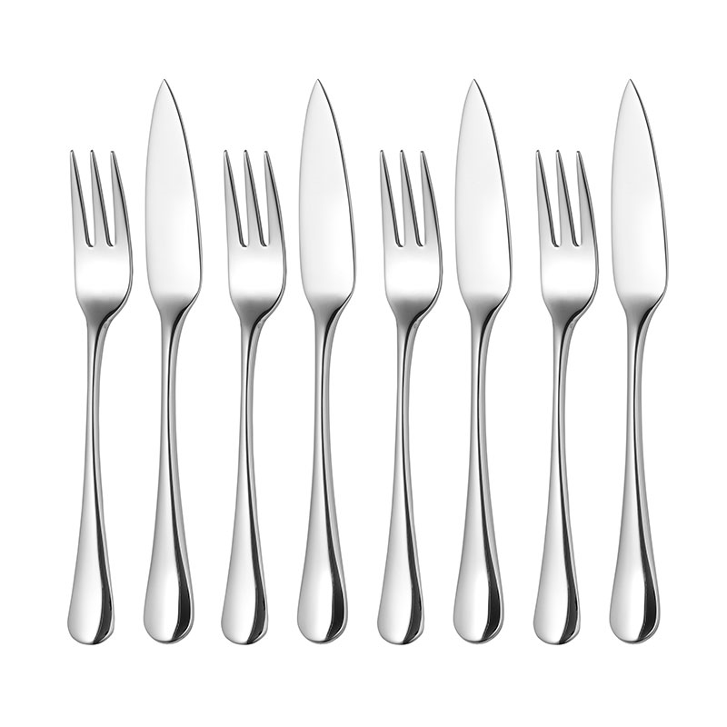 Radford Set of 4 Fish Eaters, Stainless Steel-0